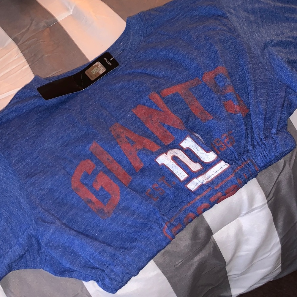 NFL Blue and Red Giants Crop Top